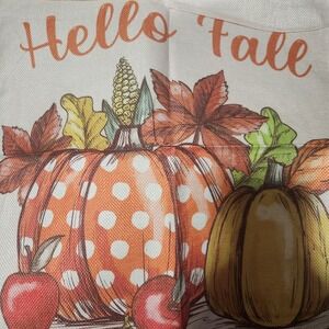 Fall Pillow Covers 18x18 Set Hello Fall Thankful Grateful Blessed Pumpkin Zipper